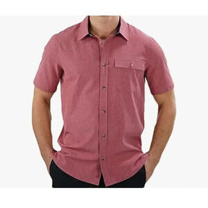 Avalanche UPF 50+ Performance Men's Woven Short Sleeve Shirt Size Large